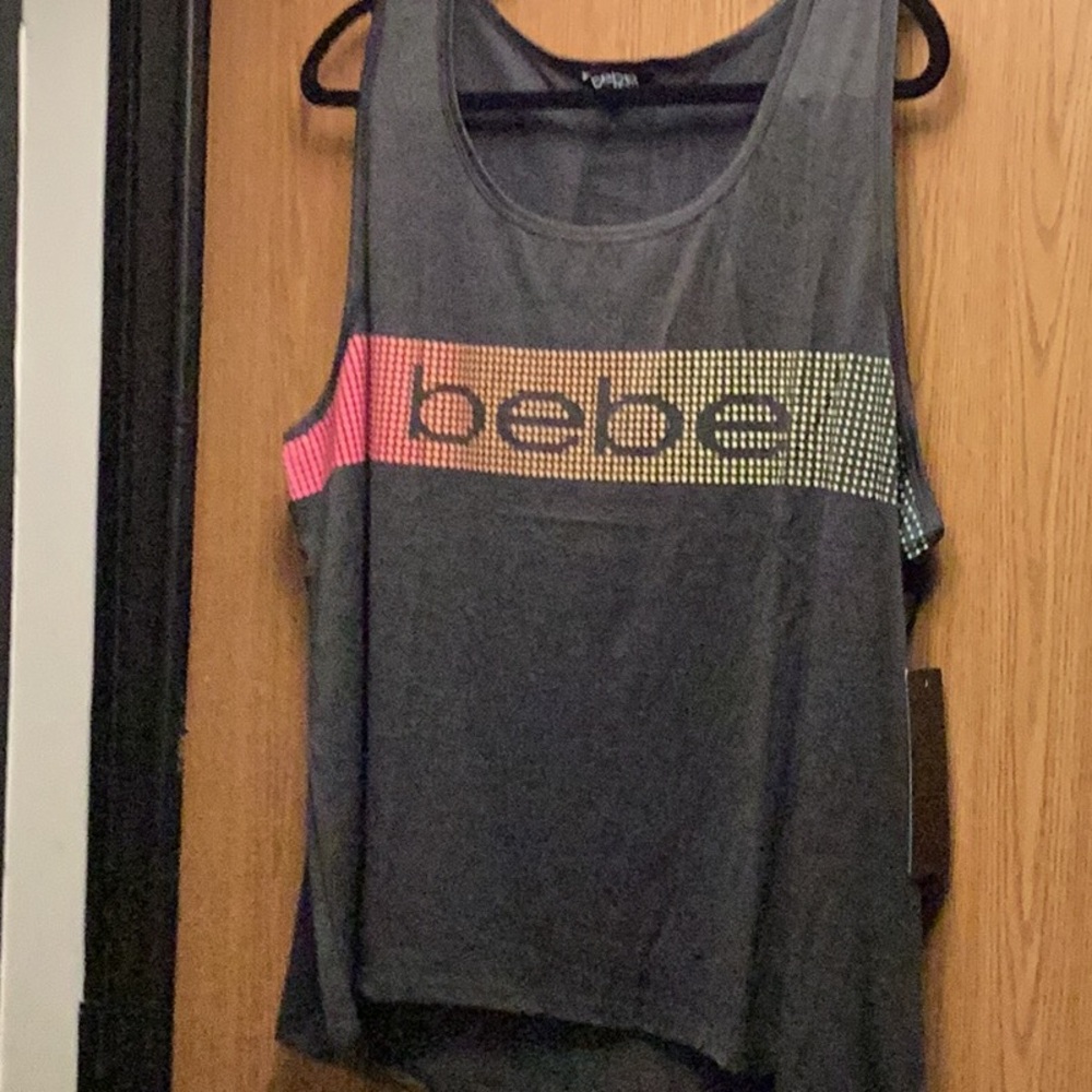 NWT Bebe sleeveless workout shirt